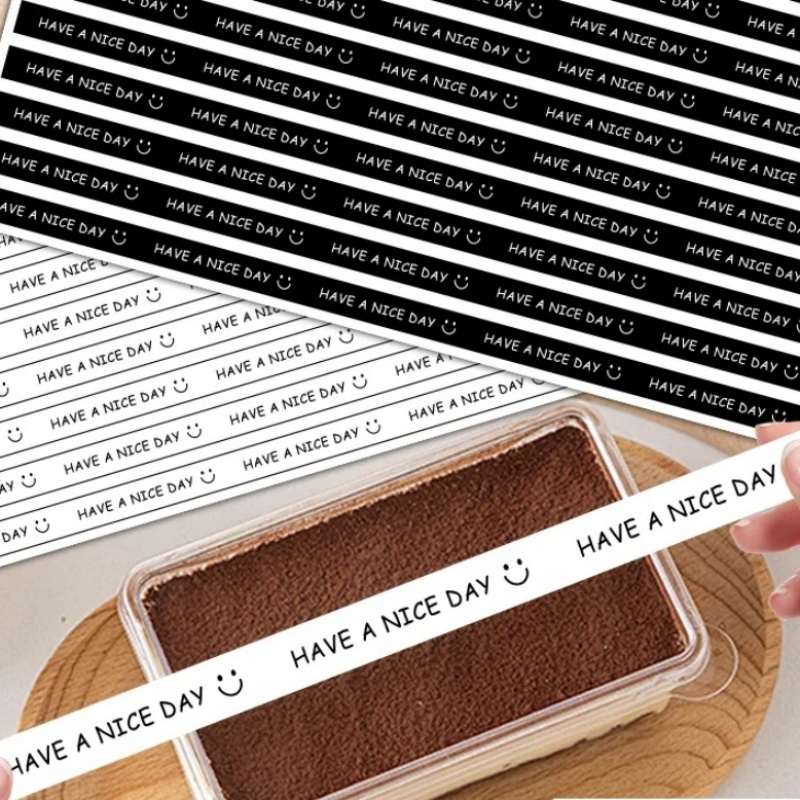 Coffee Equipment Organizer - 100 szt. Naklejki z uśmiechniętą buzią