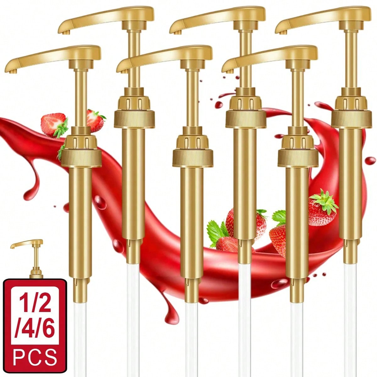 1/2/4/6 szt. Złota pompka do s – Coffee Extraction Equipment recenzja i cena