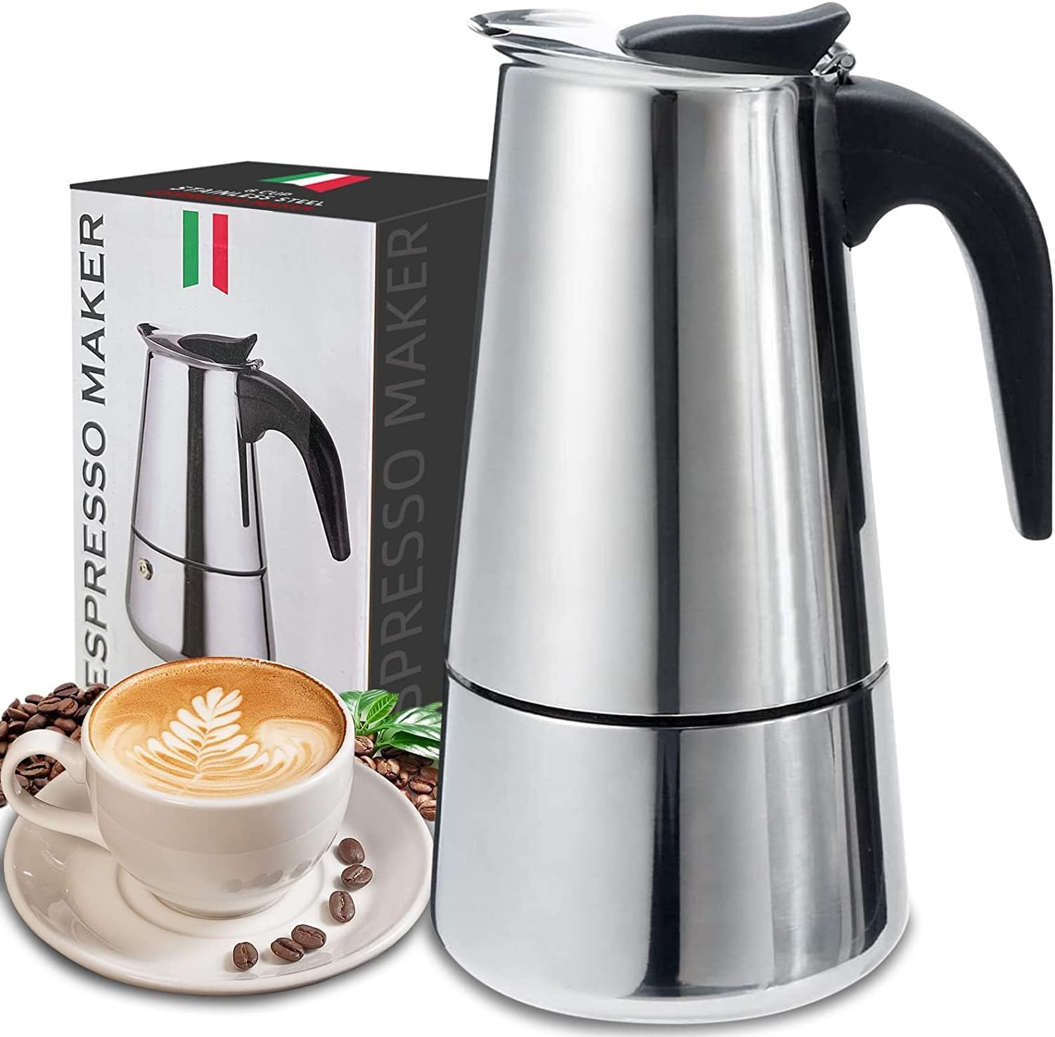 4/6/9 kubki Moka Pot Caffe Mac – Coffee Equipment Wholesale recenzja i cena
