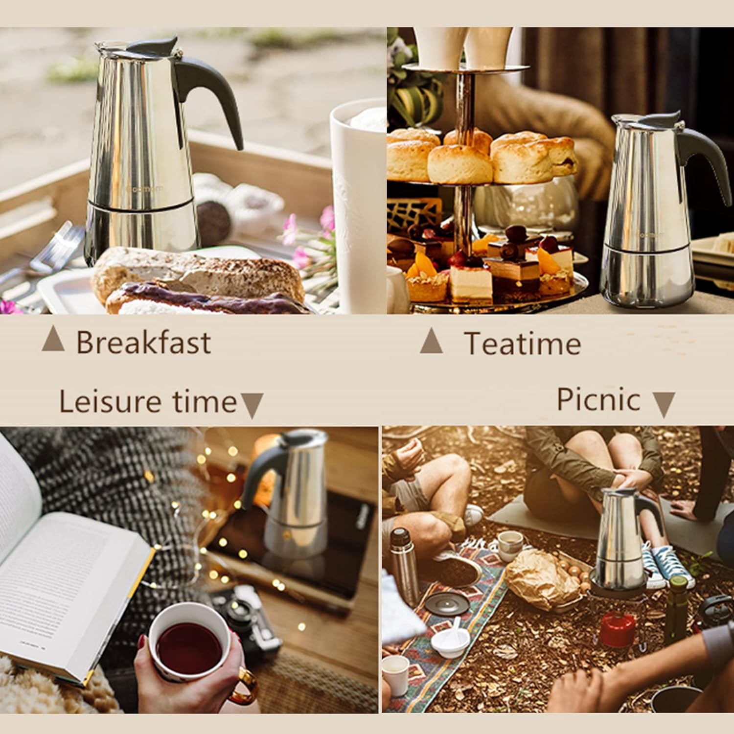4/6/9 kubki Moka Pot Caffe Mac – Coffee Equipment Wholesale recenzja i cena